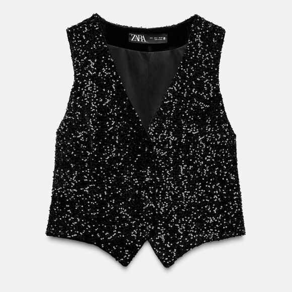 Zara fitted sequin vest - Picture 3 of 5